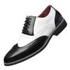 Foreign Trade British Brock Men's 4748 Large Size Leather Shoes Fashion Trend Business Dress Color Matching Men's Shoes