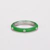 Cao Shi Summer Rainbow Enamel Zircon Ring - Minimalist Ins Style Accessory