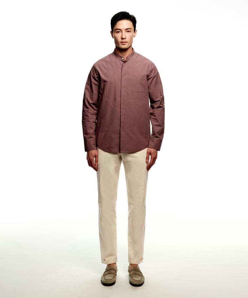 SOLEW Bio-Washed Tapered Chino Pants_Off-White