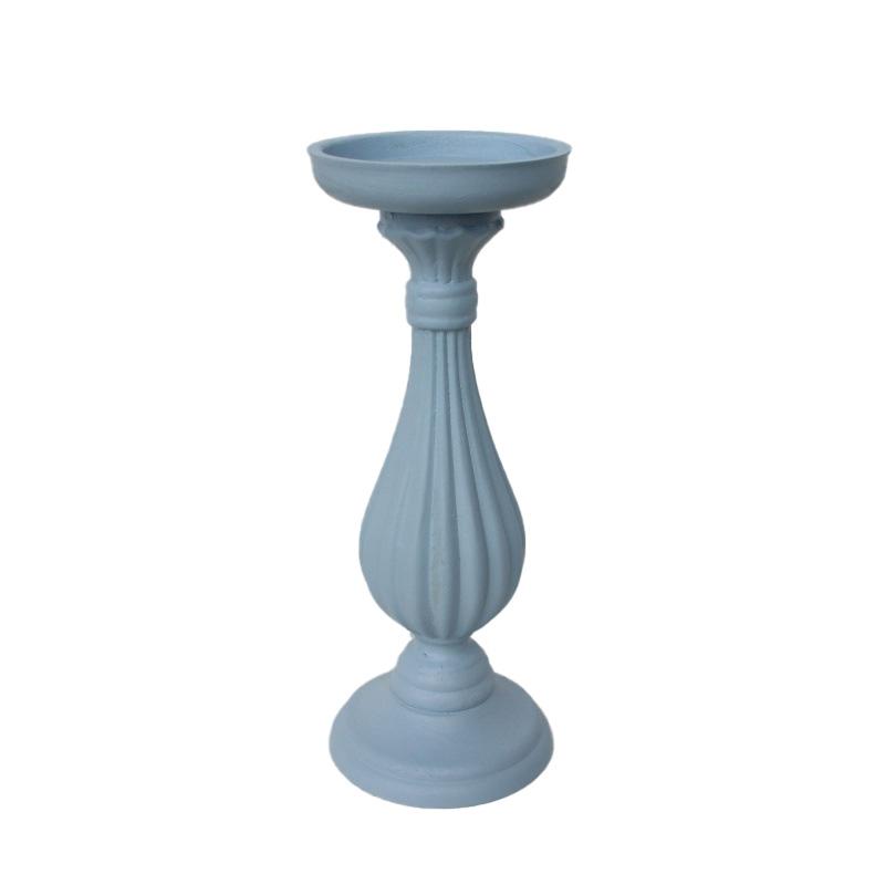 1Pc Classic Craft Ins Style Wedding Decorations Unpainted Candle Photography Props Candlesticks Holders Retro Wood Home Decor