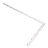 Walfront 90 Degree Right Angle Finder Ruler, Stainless Steel, Easy-to-Read Measuring Square Layout Template Tool (500mm x 250mm)