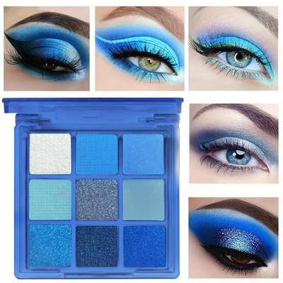 9barevné oční stíny, potu, voděodolné, odolné, nesnadno vyblednoucí, nesnadno se sundávají make-up Blue Cos make-up