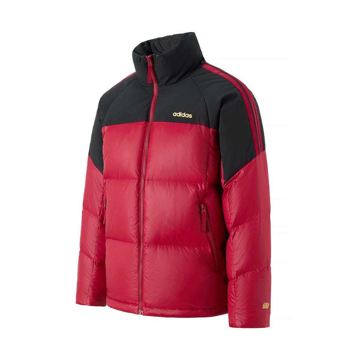 

Adidas Down Jackets Unisex Red/Black Stand Collar Thickened KU6862 S