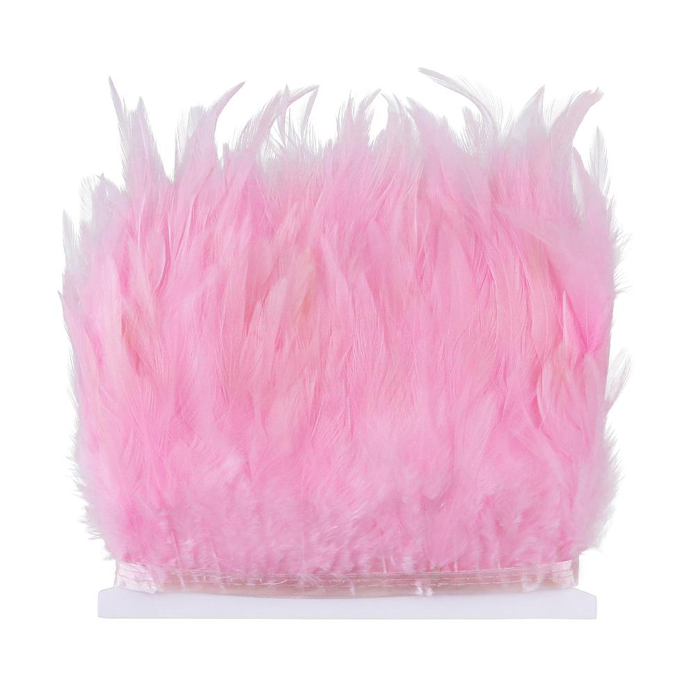 Feather4-6inch High Quality Chicken Feathers Trim Fringe 1meter Mint Green Rooster Feather Ribbon  Wedding Dress Creative Crafts Plumes