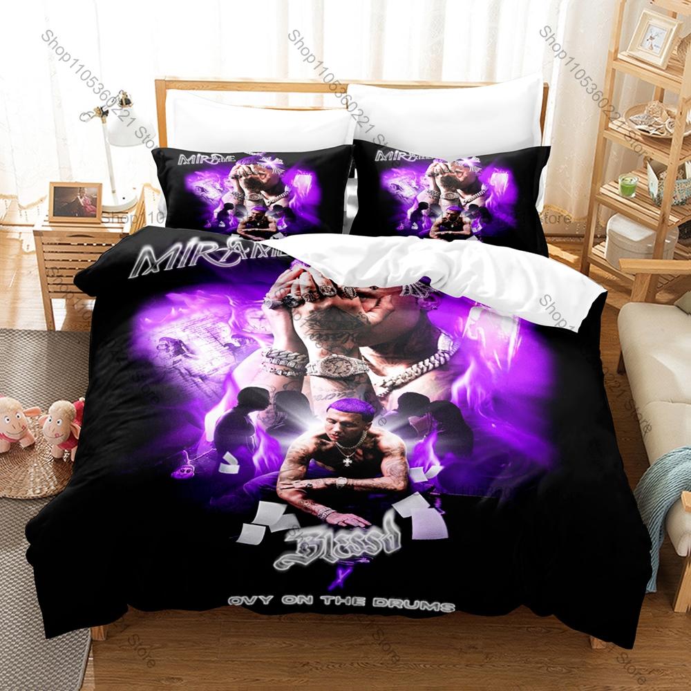 Cool Grayscale Abstract City Graffiti Retro Rap Silhouette 3Pcs Bedding Set Duvet Cover & Pillowcases Neutral Urban Home Textile