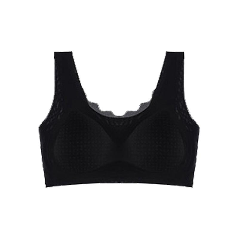 Ultra-thin Jelly Soft Support One-piece Seamless Underwear Gathers Top Support Vest Sports Bra Women