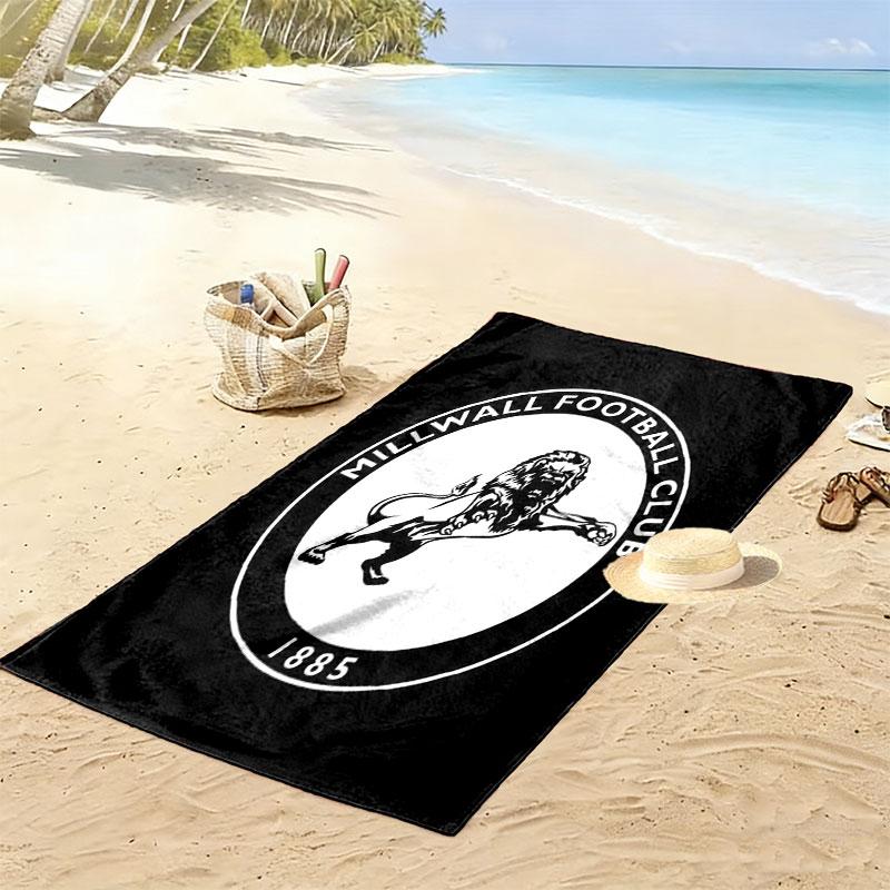 Millwall F.C. Logo Strandtuch, Großes Weiches Schnelltrocknendes Handtuch für Strand Camping Schwimmen