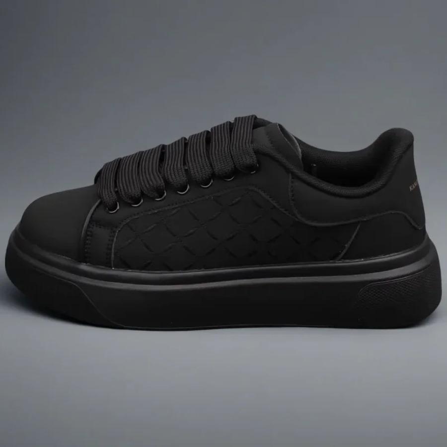 

2025 Men s Shoes White Shoes Inside Elevating Couple Board Shoes with Thick Soled Leather Casual Sports Shoes Student Shoes 44 чорний