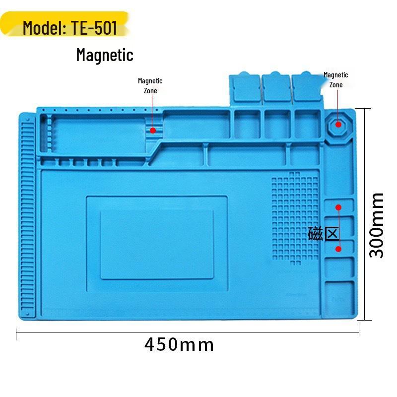 Magnetische Hitzebeständige Silikon-Reparaturmatte zum Löten und für Handyreparaturen
