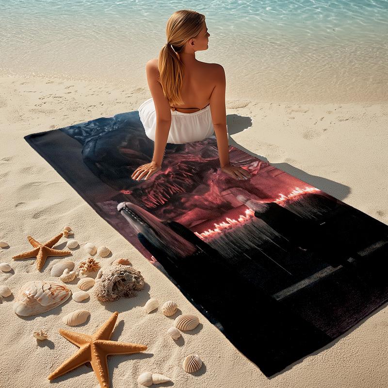 Dragon'S Lair Stylish Digital Printing Beach Towel Quick Drying Absorbent Blanket For Beach Pool Gym Travel Christmas Gift C9211371