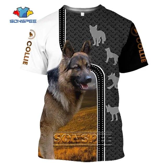 

Футболка с милым рисунком собаки и животным, футболка с 3D принтом «Колли», футболки в стиле Харадзюку с короткими рукавами, летние крутые повседневные мужские топы 6XL