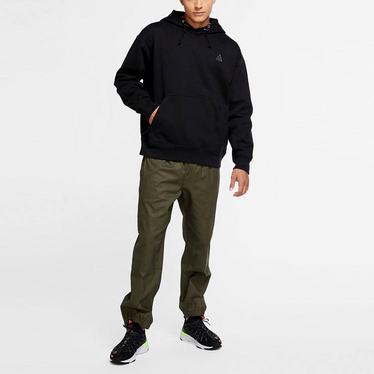 Nike ACG Fleece Hooded Pullover Sweatshirt Men Tops Black CW4538-010