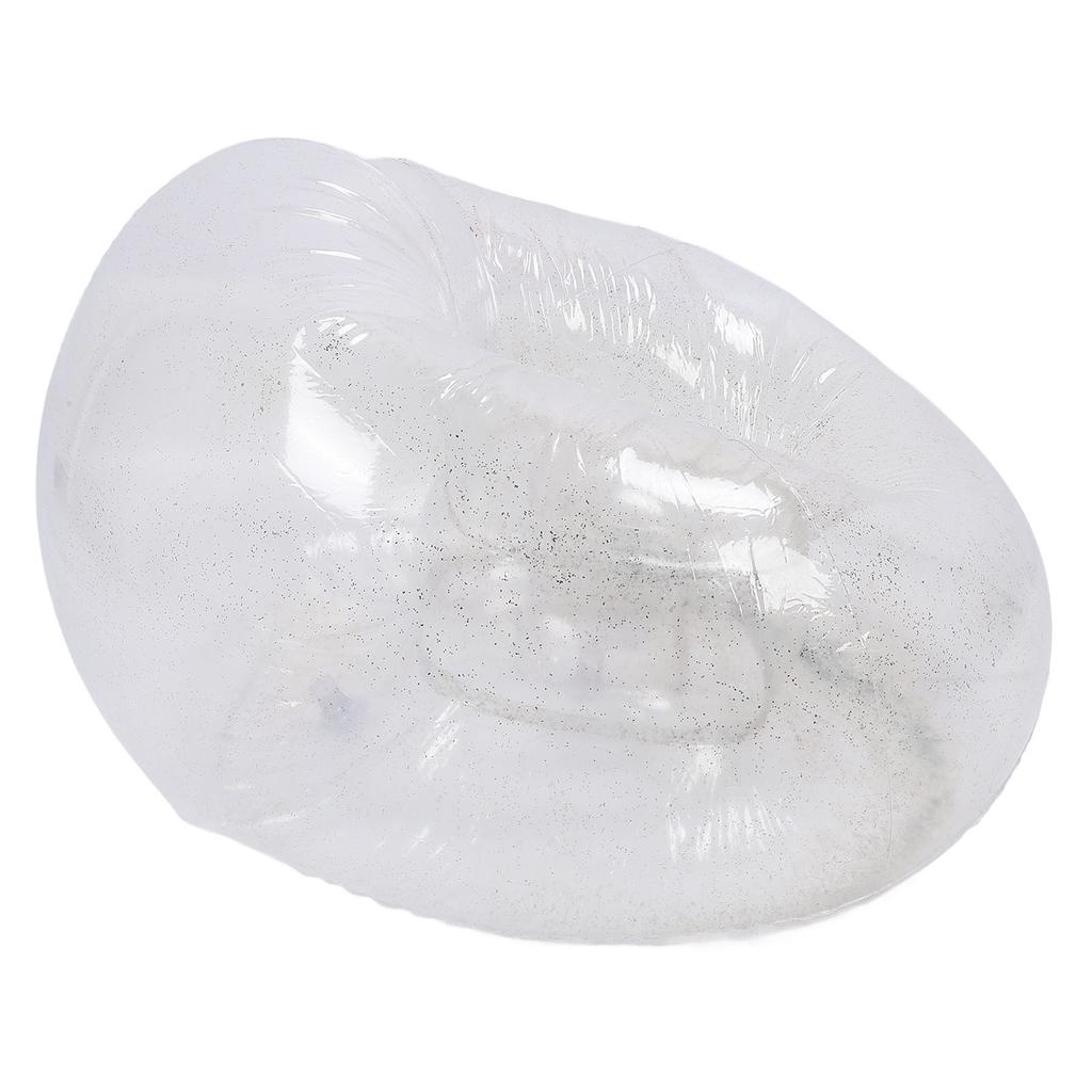 Inflatable Chair Comfortable Relaxing Transparent Ergonomic Space Saving PVC Blow Up Couch Chair