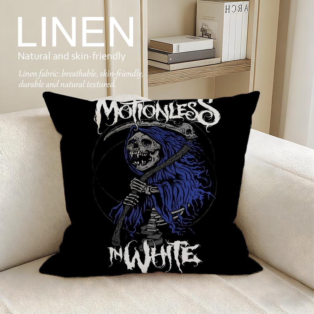 Music Motionless In White Cushion Cover Pillowcase Set Pcs x x Breathable Washable Sofa Cushion Cover