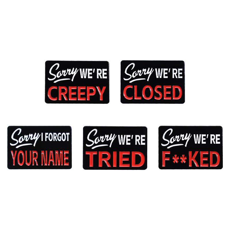 Punk Gothic Enamel Pins 4-7 Pcs/set Cute Ghost Halloween Cool Cowboy Brooches Lapel Badges Jewelry Gift for Fans Friends