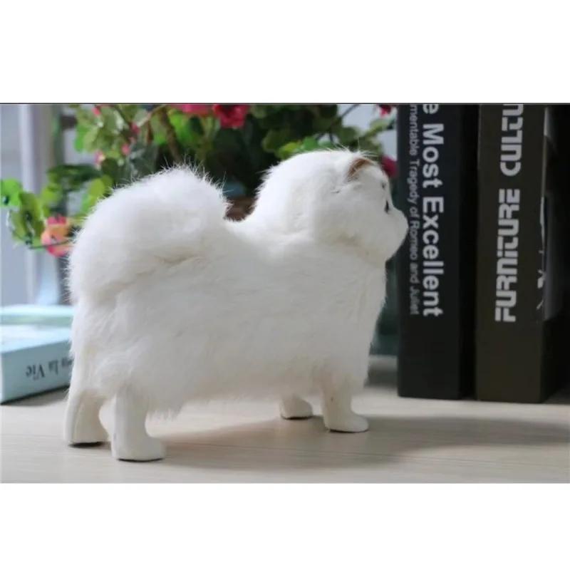 New Pomeranian Dog Plush Toy Cute Stuffed Realistic 20cm Puppy Doll Home Decor High Quality Handmade Kids Birthday Gift