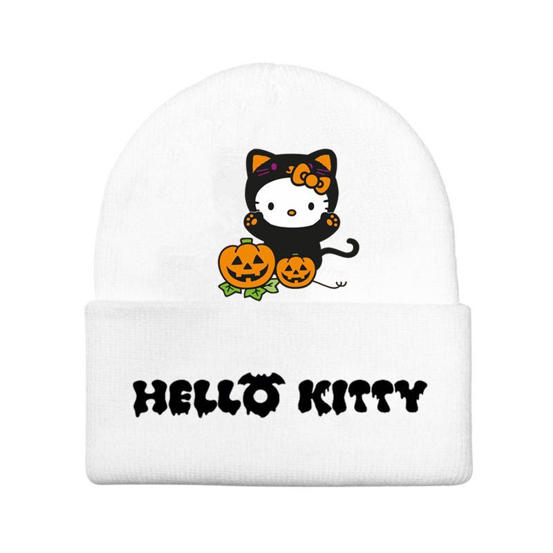 Halloween Printed Knit Cap For Winter Teens And Cartoon Enthusiasts
