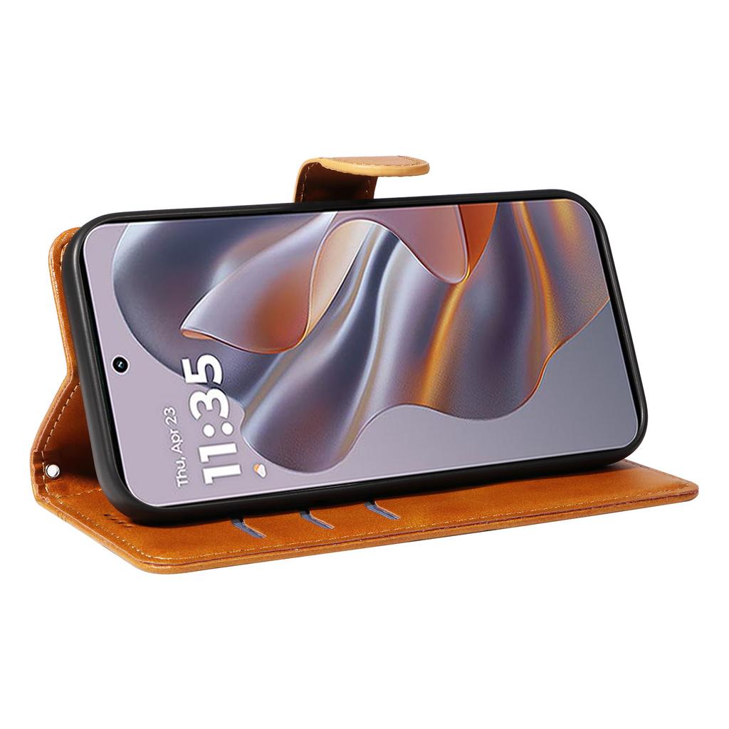 For Motorola Edge 50 Neo 5G/Moto S50 5G/Thinkphone 25 5G Case Flip Wallet T-Shape Lines Leather Phone Cover