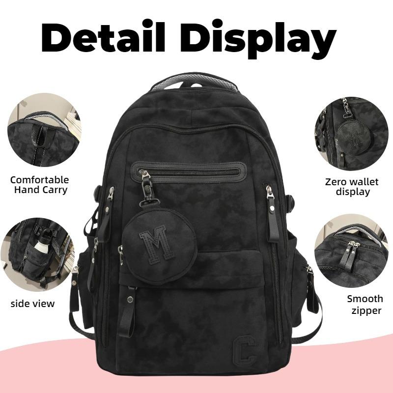 Trendy Unisex Backpacks Water-Resistant Daypacks with Multiple Pockets Large Capacity Rucksacks for Travel & College