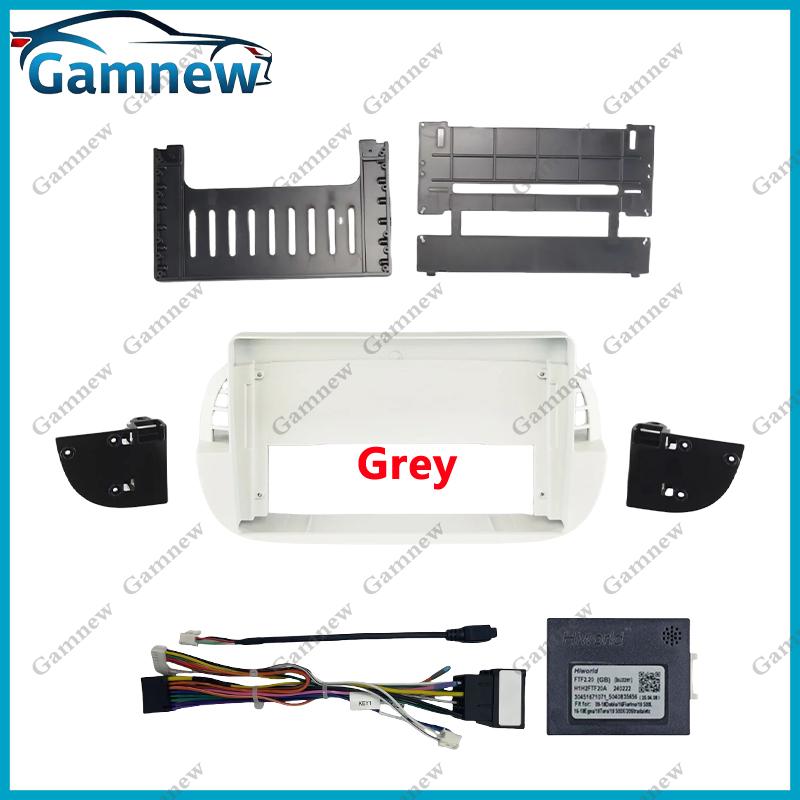 9 Inch Car Frame Cable Canbus Box Fascia Adapter Android Radio Dash Fitting Panel Kit For Fiat 500 2007-2015