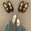 French Evening Wind Versatile Cross Belt Shoes Women's 2025 Spring and Autumn New Ballet Fairy Flat Mary Jane Shoes