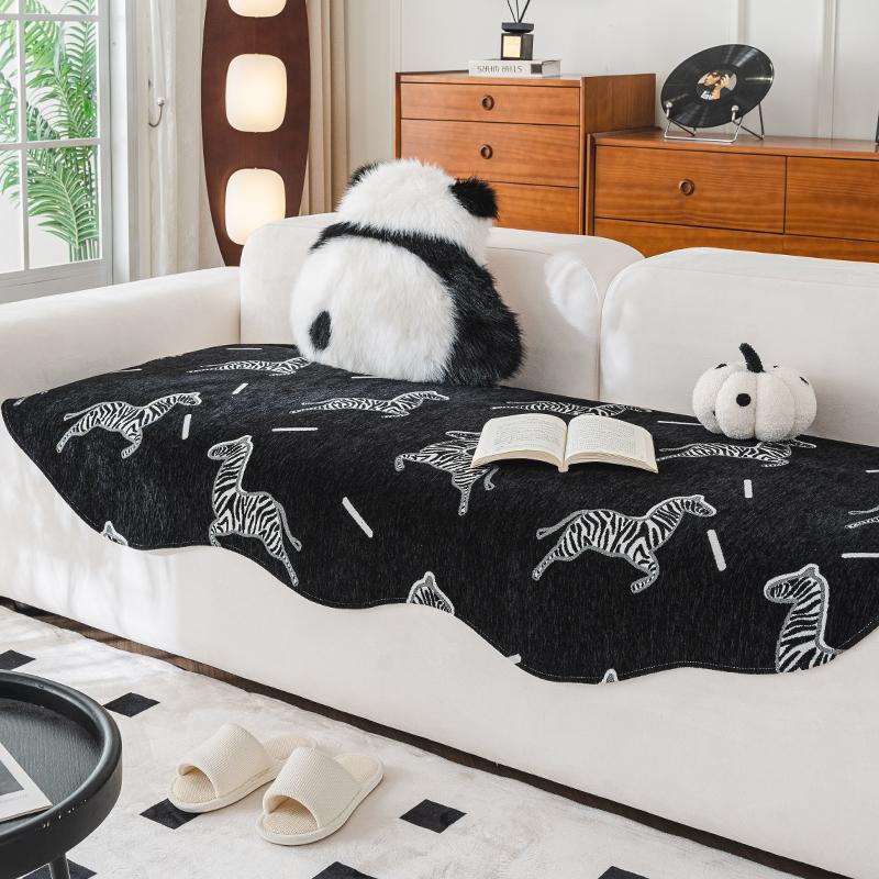 

Летний леопардовый чехол для дивана, декоративный нескользящий чехол для дивана, защитный чехол, универсальный, неровный, подушка для дивана в европейском стиле в стиле ретро 70x70cm