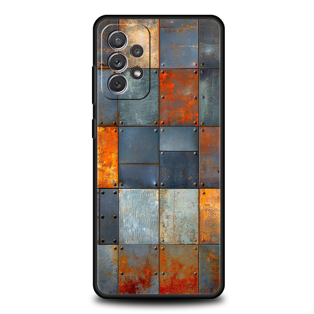 

Phone Case for Samsung Galaxy A55 A53 A52 A52S A51 A41 A35 A32 A25 A23 A15 A13 A71 A72 Soft TPU Vintage Industrial Style Rusty Samsung A25