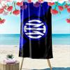 Giant Beach Towel with Blue Ring Monogram Esports Badge, Ultra Soft Quick Dry Microfiber, Fade Resistant, for Pool Beach Vacation