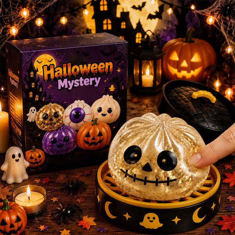 Halloween Ghost Stress Relief Toy Set With Tpr Material For Relaxation And Anxiety Relief