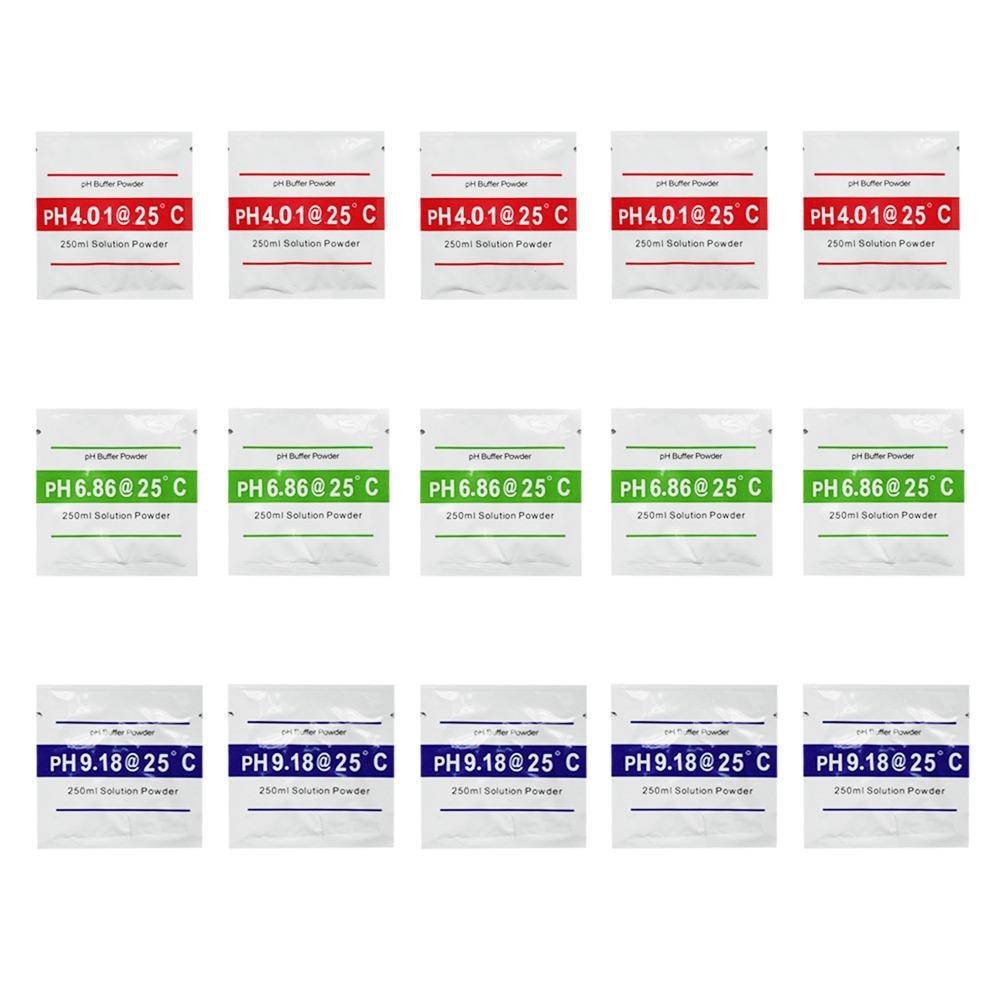 15pcs PH 6.86 PH Meter Calibration Solution Powder PH Calibration Powder Packets  For PH Tester