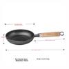 Telssida Cast Iron Small Frying Pan, Flat Bottom Pan, Egg Pan, Steak Pan,Uncoated Wrought Iron Pan, Mini Breakfast Pan