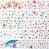 Vibrant Butterfly & Floral Nail Art Transfer Stickers Set - Easy-to-Apply, Self-Adhesive Decals with Diverse Designs for Stunning Manicures