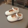 Solid Color Simple Children's Round-Toe Flats | Shallow-Mouth Soft-Sole Shoes for Toddlers & Young Girls Elegant Youth Shoes