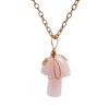 Natural Stone Crystal Mushroom Shape Pendant Fashion Reiki Design Gemstones 20mm Accessory Necklace Jewelry Healing DIY Bra
