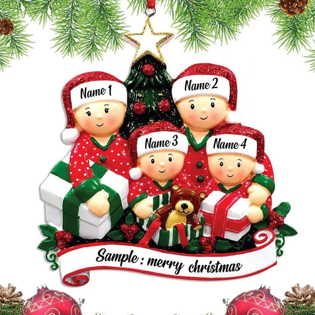 Personalized Family Christmas Tree Decorations, Surnames, Christmas Tree Pendants, Christmas Tree Decorations, Family Gifts