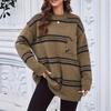 Damen S Herbst Winter Lockerer Langarm Strickpullover Pullover Mit Taschen