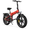 Vélo Électrique Pliable - ENGWE - ENGINE X - Batterie Amovible 48 V 13 Ah - Autonomie 120 Km - Rouge