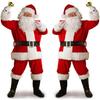 5/6/7pcs Classic Christmas Costume Set Red Cosplay Clothes New Santa Claus Costume  Women Men