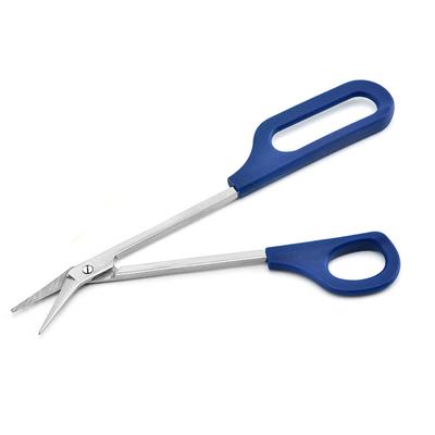 Cortauñas con mango largo, tijeras para uñas de los pies, manicura, cuidado de uñas, cortador de pedicura, herramientas de belleza de acero inoxidable azul para el cuidado de las uñas