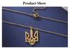 Cazador Ukraine National Symbol Necklaces for Women Men Stainless Steel Ukrainian Jewelry Tryzub Pendant Necklace Gift 2026 New