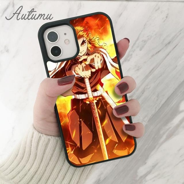 

Чехол Rengoku Kyoujurou Demon Slayer для iPhone 11 12 13 14 Pro Max mini XR XS SE 2020 6 7 8 Plus Samsung S21 S22 Samsung S22ultra