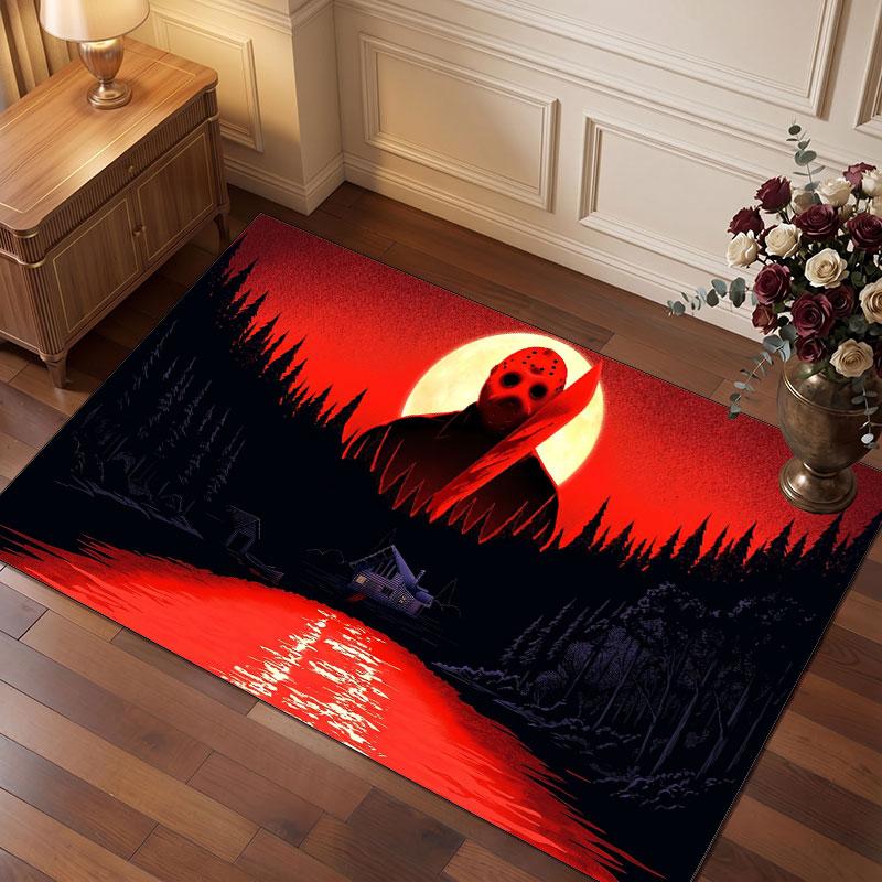 Friday the 13th Jason Voorhees Rug Soft Thick Non Slip Floor Carpet for Bedroom Living Room Home Decor