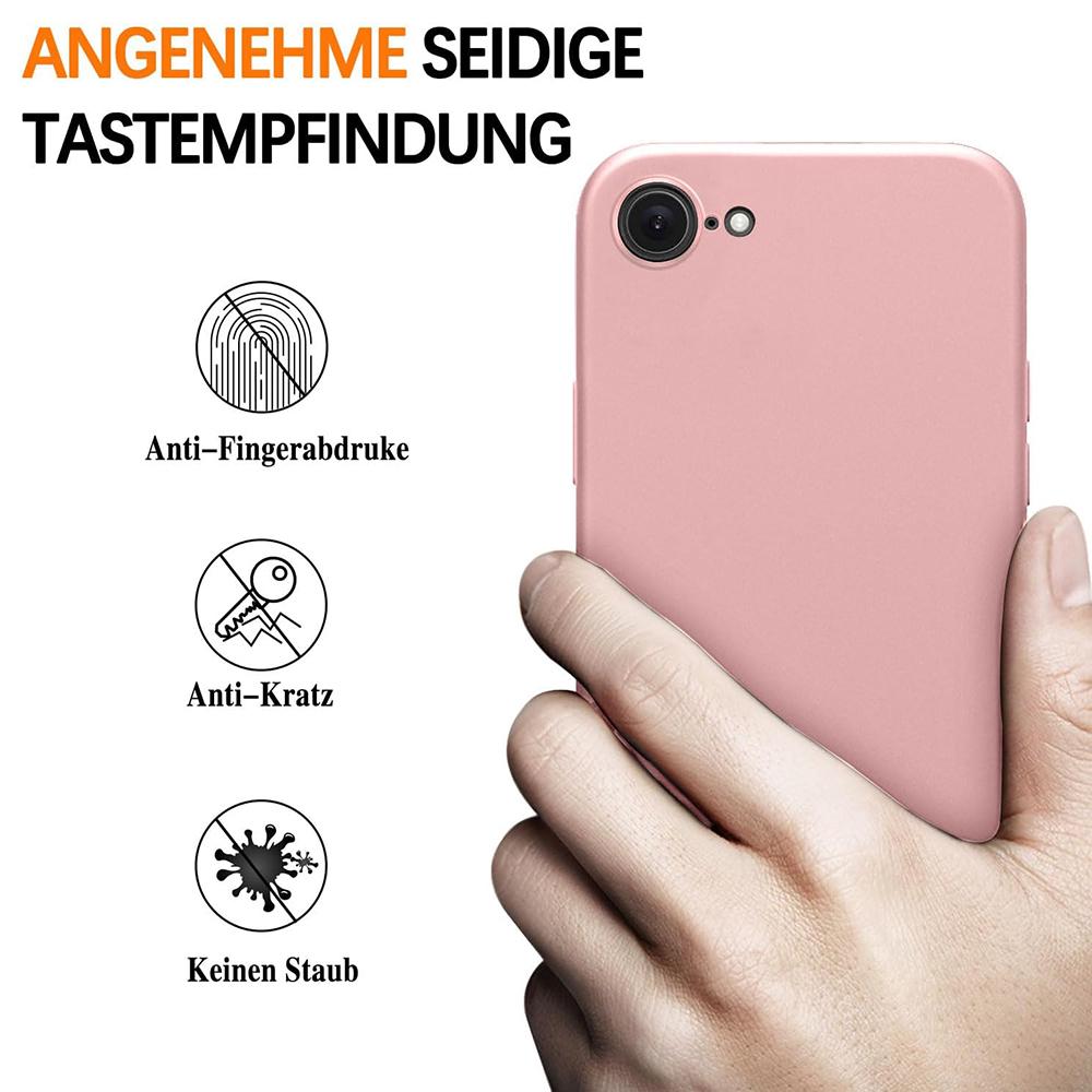 IPhone 16e 16 15 14 13 12 11 Pro Xs Max X Xr Se 7 8 Plus İçin Ultra İnce Mat Sert PC Kılıfı Tek Renk Arka Kapak İnce Uyumlu Kabuk