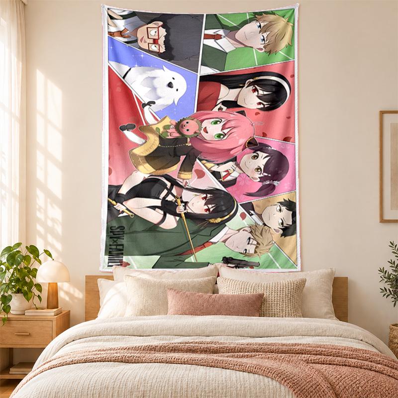 Spy X Family Tapestry Highquality for Decorating Living Room Bedroom Dorm Walls Ideal As Bedroom Wallart Orholiday Gift