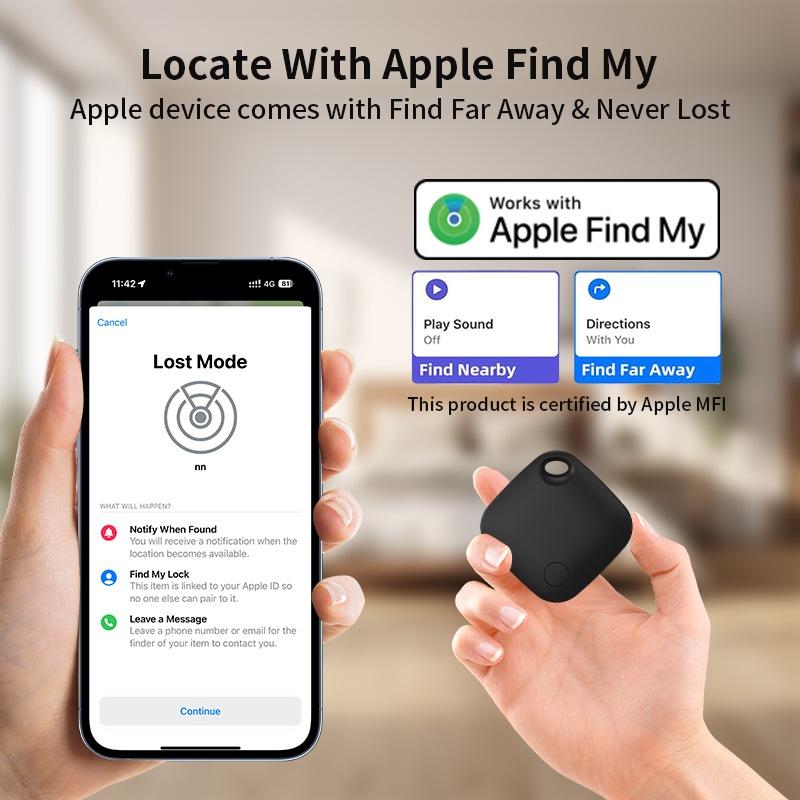 Work with Apple Find My Smart Bluetooth GPS Tracker Anti Lost Reminder Device MFI Rated Locator Car Key Pet Kids Finder 1/ 2pcs
