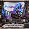 Arcane Personalized Tapestry Support Custom Name, Wall Art Home Decoration