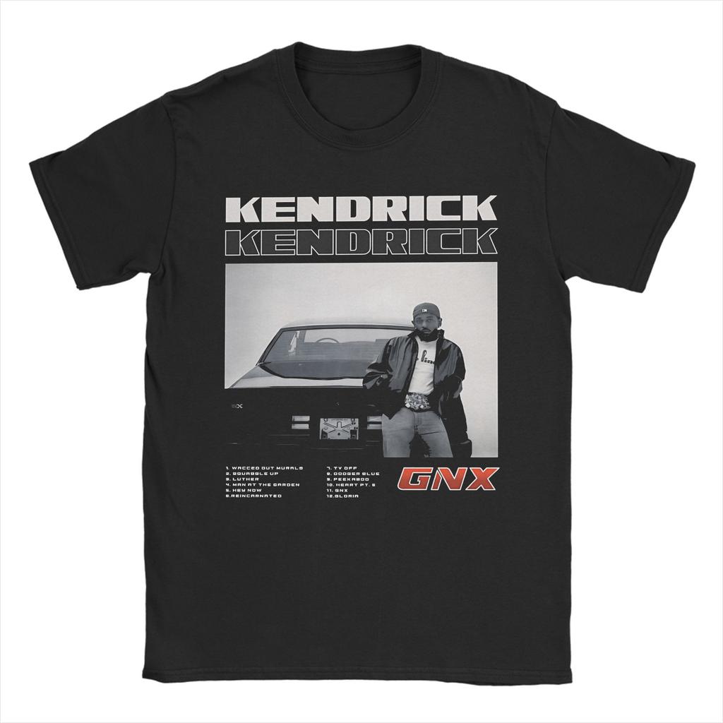 Vintage Kendrick Lamar Albumcover T-Shirt Herren Rundhals Reine Baumwolle T-Shirts Kurzarm Tees Sommerkleidung