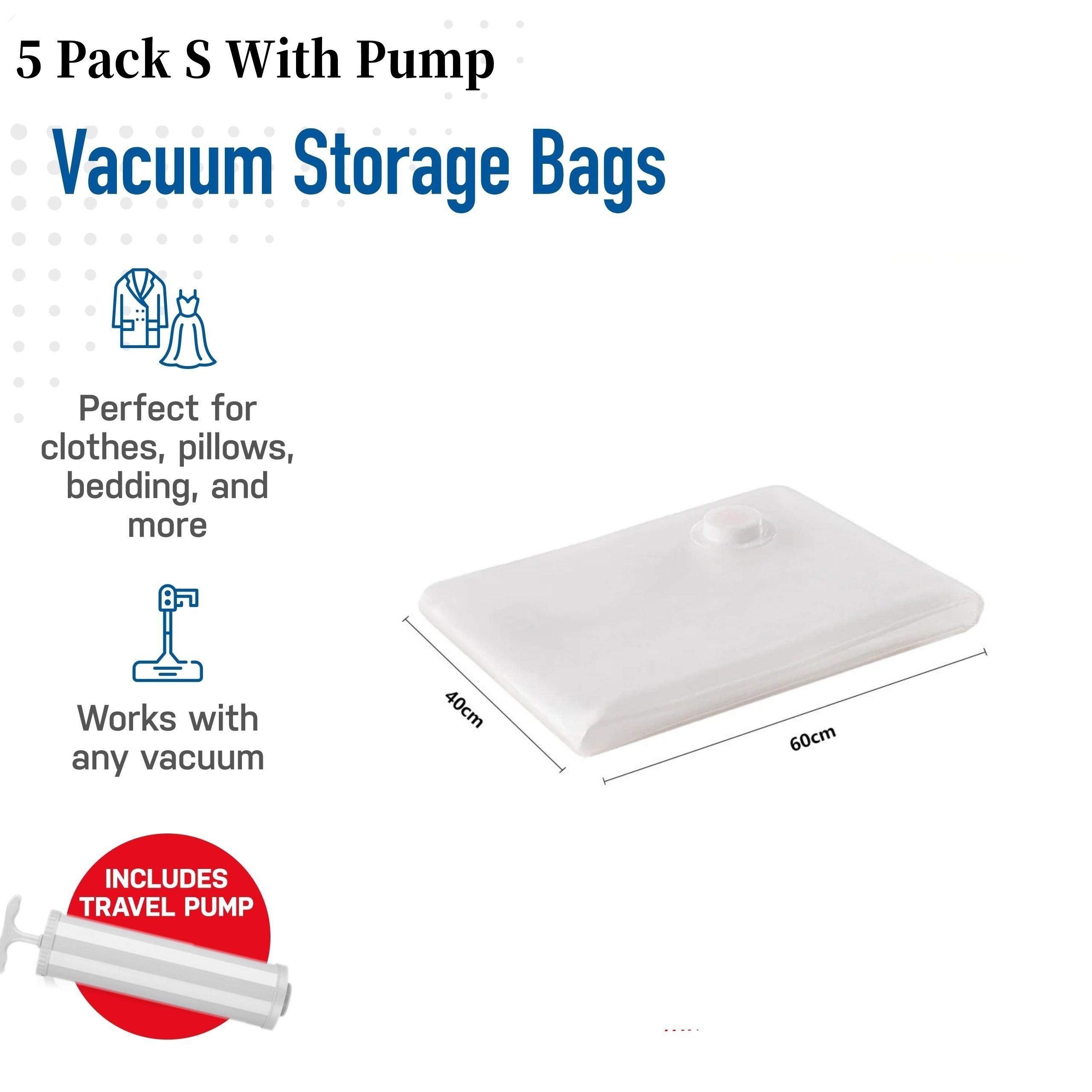 

Vacuum Storage Bags, 15-Pack Space Saver Vacuum Storage Bags, Vacuum Seal Bags for Clothing, Clothes, Comforters and Blankets