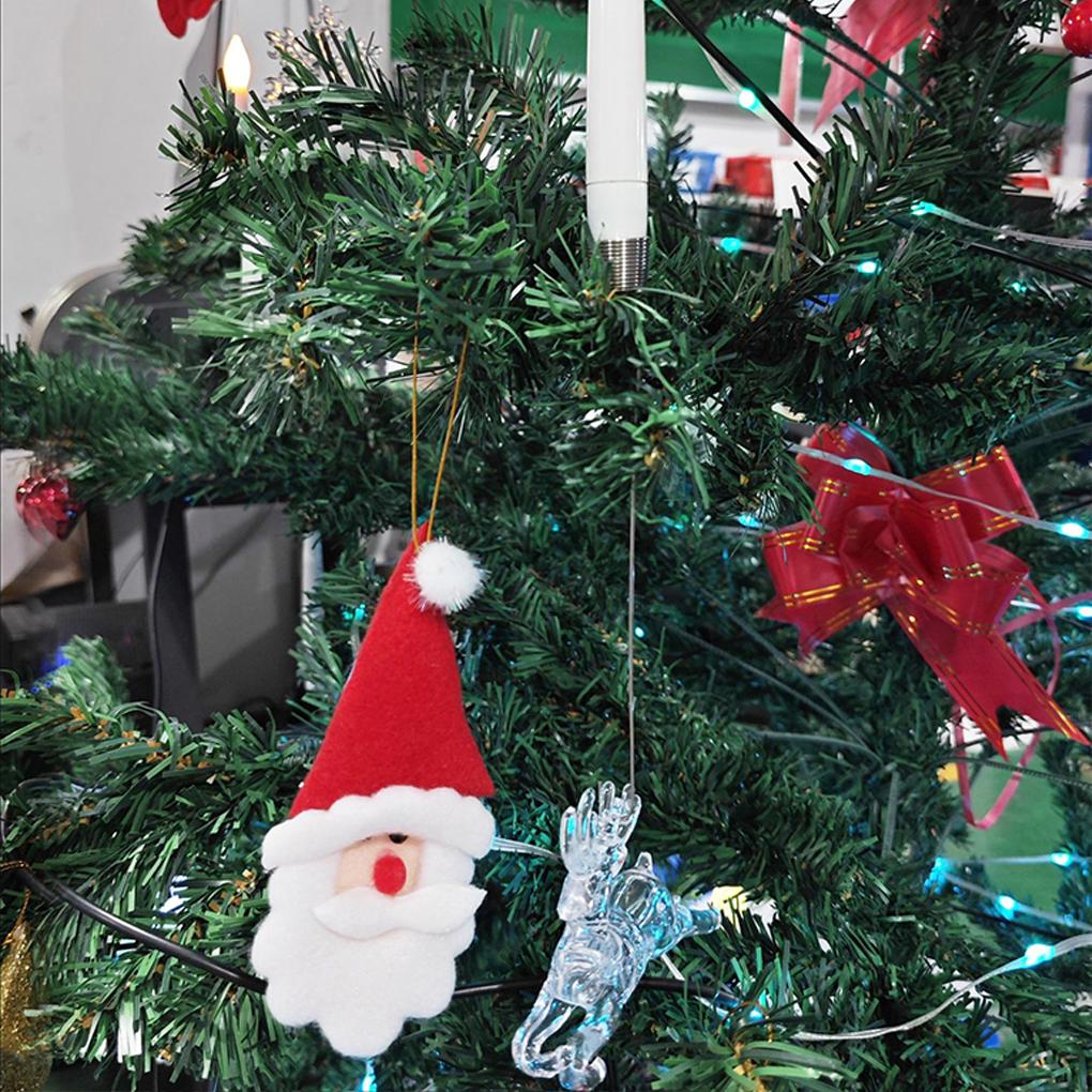 Christmas Tree With Remote Clear Ball Crystal Ball Hook, Christmas Decor With Crystal Hooks Tree Candles ,For Christmas  Decor