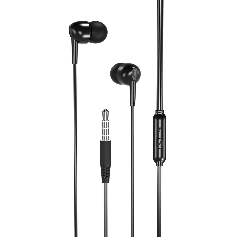 Xo Słuchawki Przewodowe Ep37 Jack 3,5Mm Dokanałowe Czarne